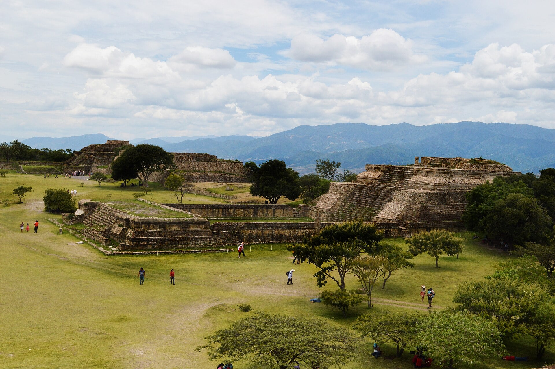 Monte Albán above the Oaxaca valley in Mexico